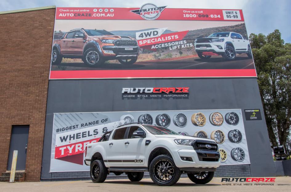 FORD RANGER GD02 MATTE BLACK MACHINED FACE